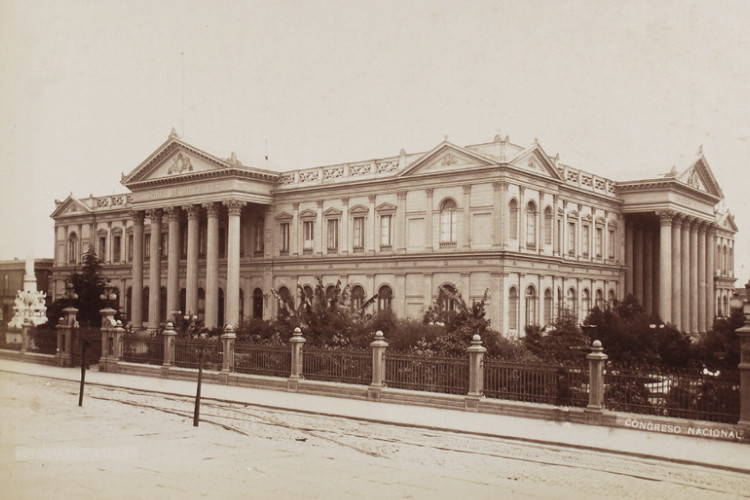 01 de junio de 1876: Inauguración del edificio del Congreso Nacional en Santiago